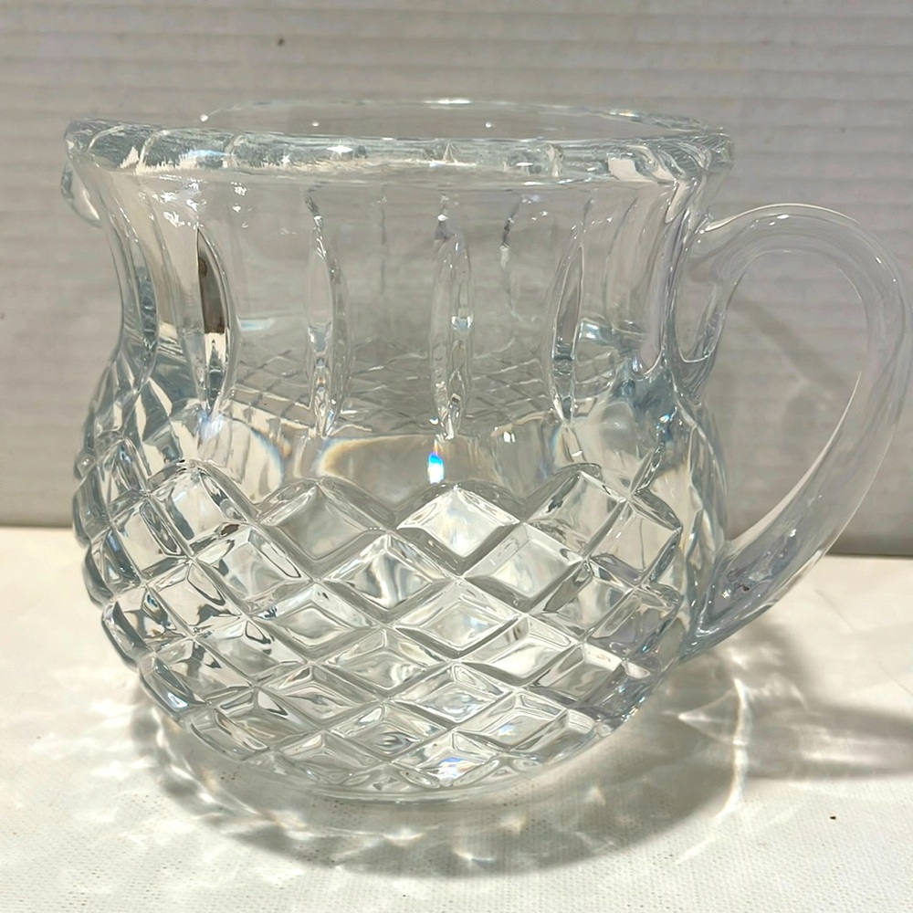 Lead crystal pitcher